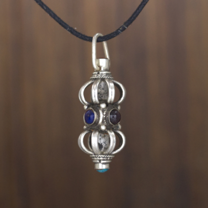 Silver Gemstone Tibetan Vajra