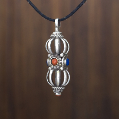 Silver Gemstone Tibetan Vajra