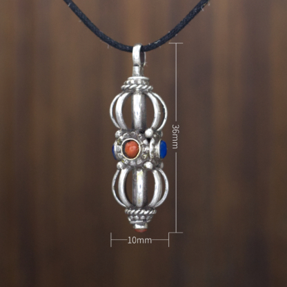 Silver Gemstone Tibetan Vajra