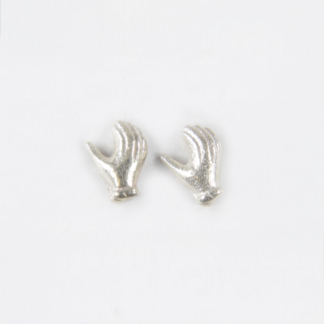 Magic Hand Silver Earrings