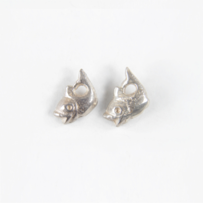 Happy Fish Silver Earrings