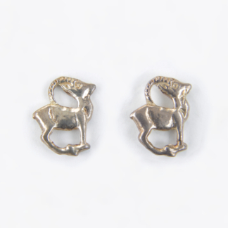 Wild Goat Silver Earrings