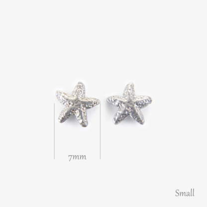 Starfish Silver Earrings - Small