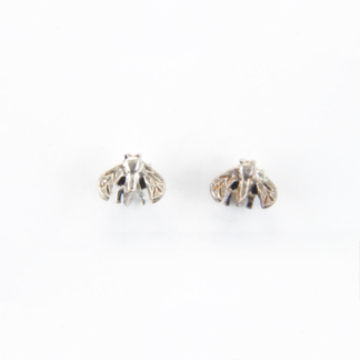 Silver Cicada Earrings