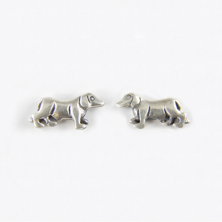 Beagle Silver Earrings