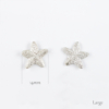 Starfish Silver Earrings - Large