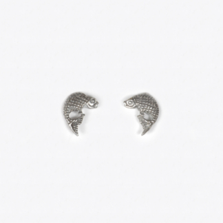 Jumping Fish Silver Earrings