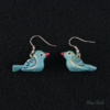 Lucky Bird Earrings - Blue