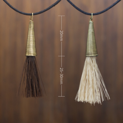 Brass Horse Hair Amulet