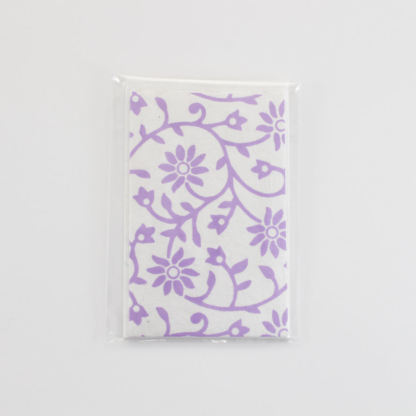 Handmade Paper Card Small Purple Ivy