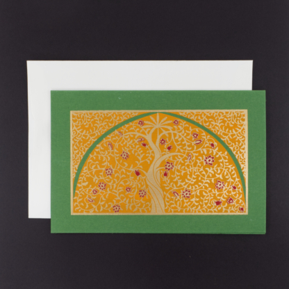 Greeting Card Flowery Tree (Yellow)