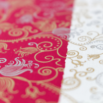 Greeting Card Mandala Arabesque (Red)