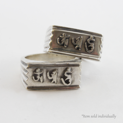 Mantra Silver Ring