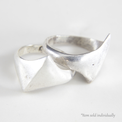 Shark Fin Silver Ring