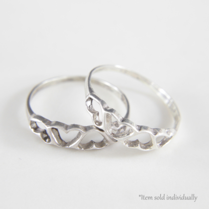 Heart Gathering Silver Ring