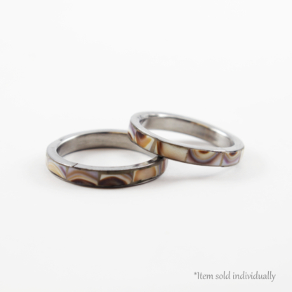 Natural Shell Inlay Silver Ring