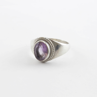 Amethyst Silver Ring