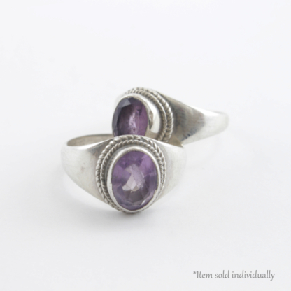 Amethyst Silver Ring