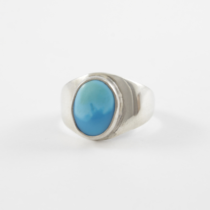 Turquoise Large Silver Ring