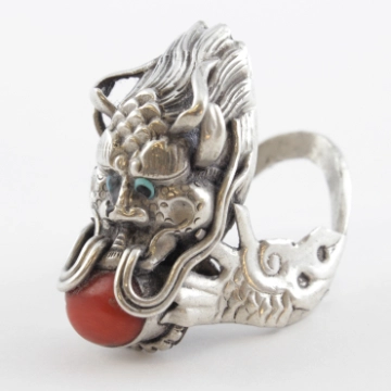 Silver Dragon Ring