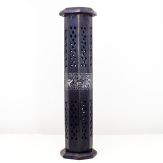 Tower Incense Holder Black Elephant