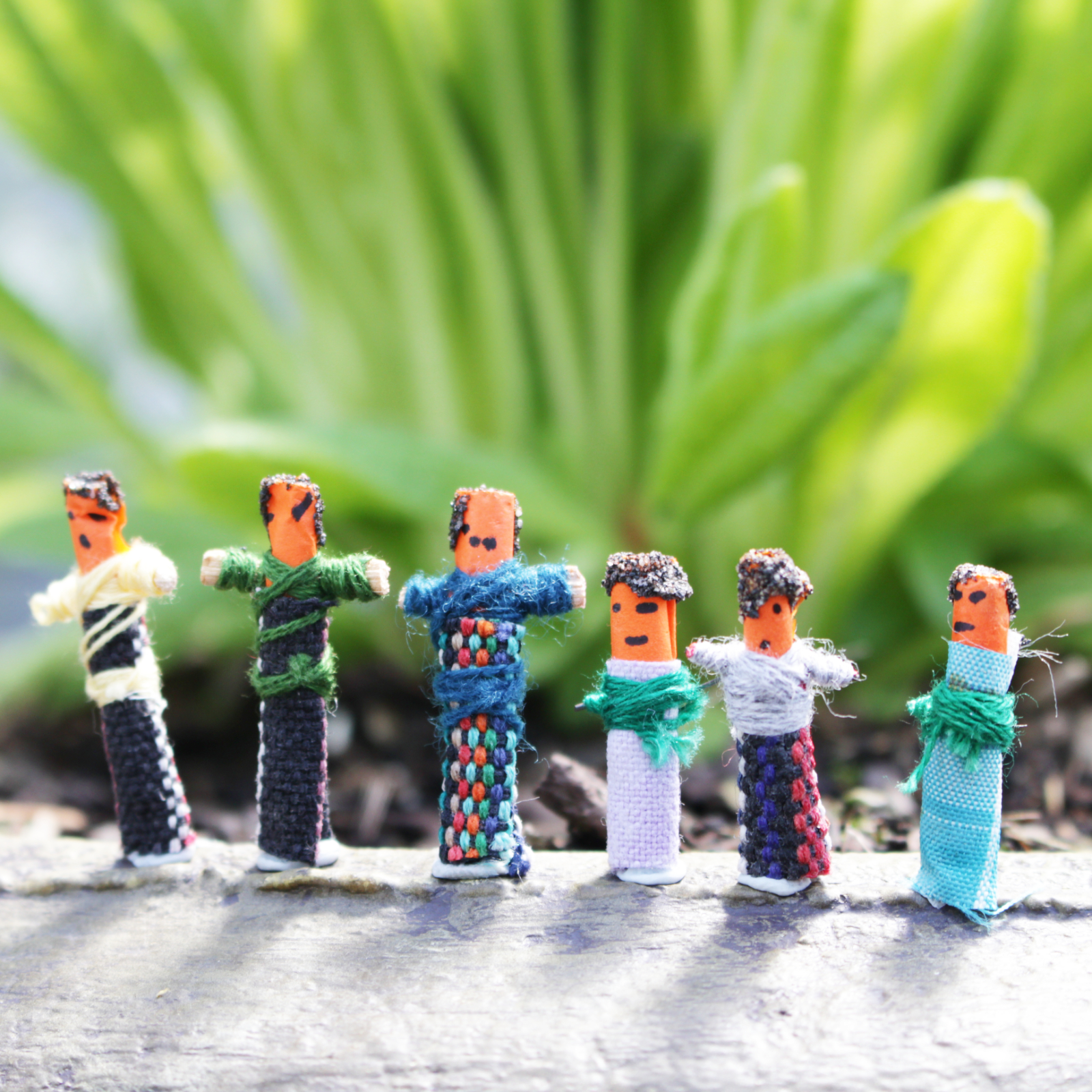 Green Worry Dolls